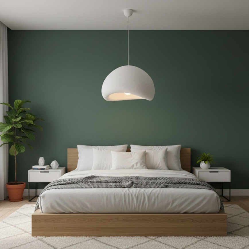 Brilagi - Rippvalgusti kaabliga WABI SABI 1xE27/40W/230V läbimõõt 50 cm valge