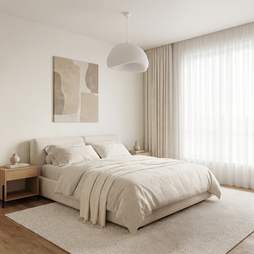 Brilagi - Rippvalgusti kaabliga WABI SABI 1xE27/40W/230V läbimõõt 50 cm valge