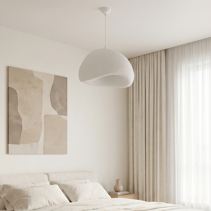 Brilagi - Rippvalgusti kaabliga WABI SABI 1xE27/40W/230V läbimõõt 50 cm valge