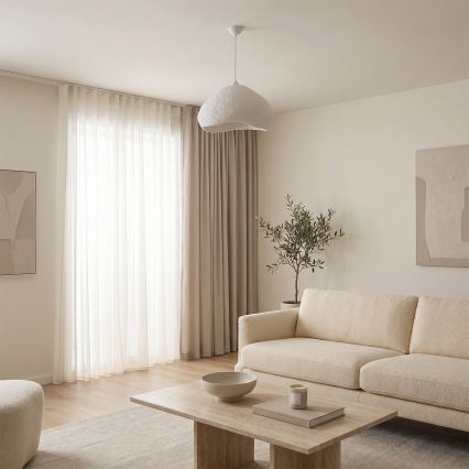 Brilagi - Rippvalgusti kaabliga WABI SABI 1xE27/40W/230V, läbimõõt 50 cm, valge