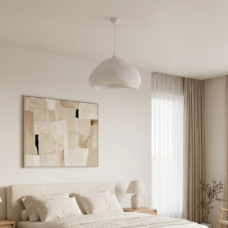 Brilagi - Rippvalgusti kaabliga WABI SABI 1xE27/40W/230V, läbimõõt 50 cm, valge