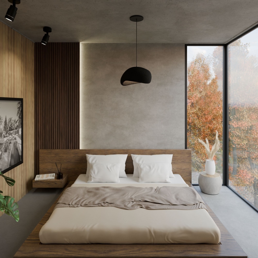 Brilagi - Rippvalgusti kaabliga WABI SABI 1xE27/40W/230V must