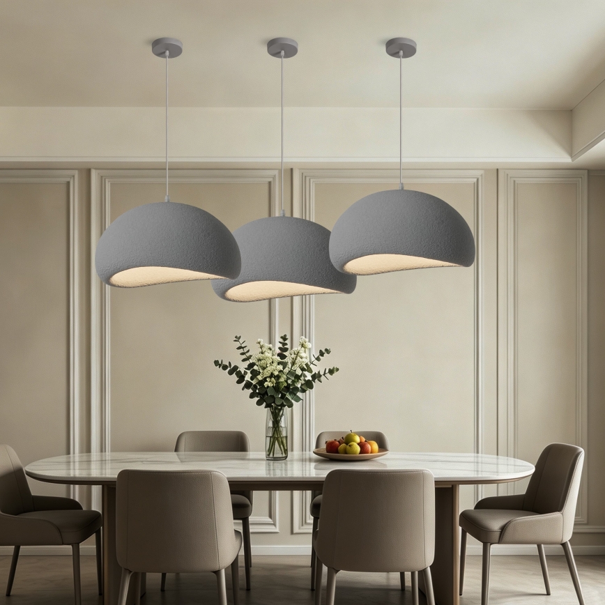 BRILAGI - Rippvalgusti kaabliga WABI SABI 1xE27/60W/230V läbimõõt 50 cm hall