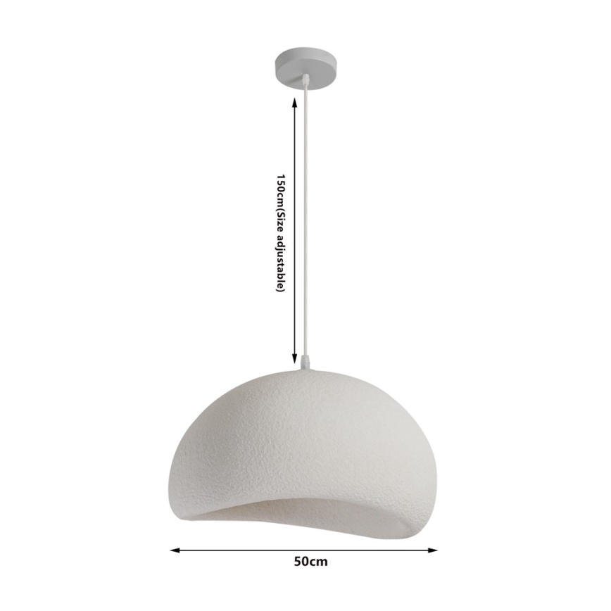 BRILAGI - Rippvalgusti kaabliga WABI SABI 1xE27/60W/230V läbimõõt 50 cm valge
