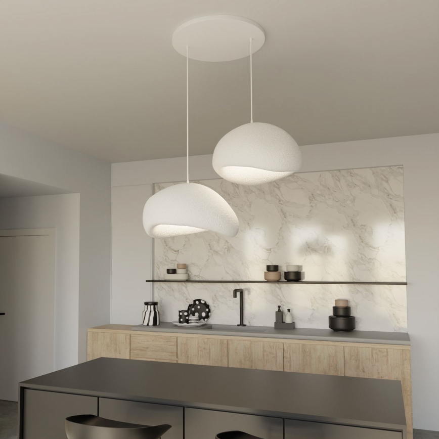 Brilagi - Rippvalgusti kaabliga WABI SABI 2xE27/40W/230V valge