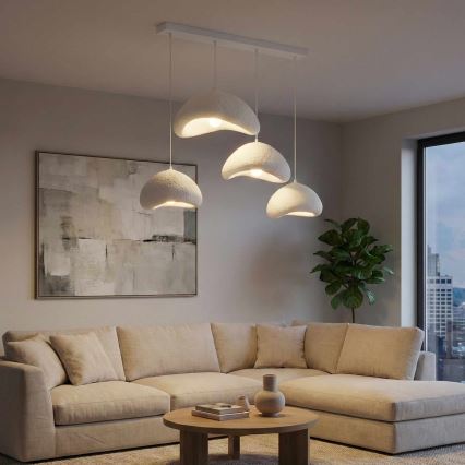 Brilagi - rippvalgusti kaabliga WABI SABI 4xE27/40W/230V valge