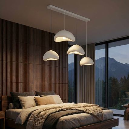 Brilagi - rippvalgusti kaabliga WABI SABI 4xE27/40W/230V valge