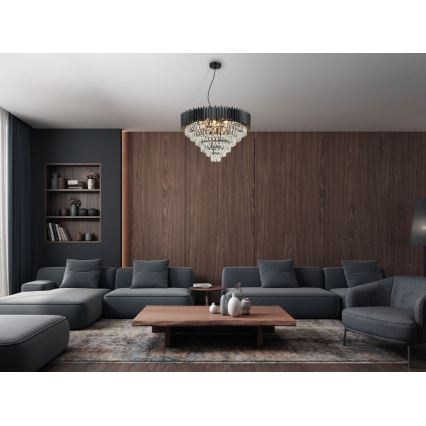 Brilagi - Rippvalgusti kaablil CARLOS 11xE14/40W/230V läbimõõt 80 cm