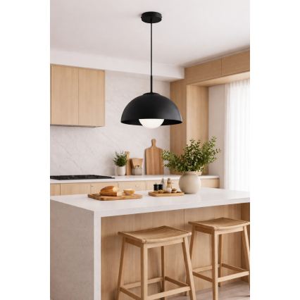 BRILAGI - Rippvalgusti kaablil COSMO 1xE27/60W/230V Ø 30 cm must