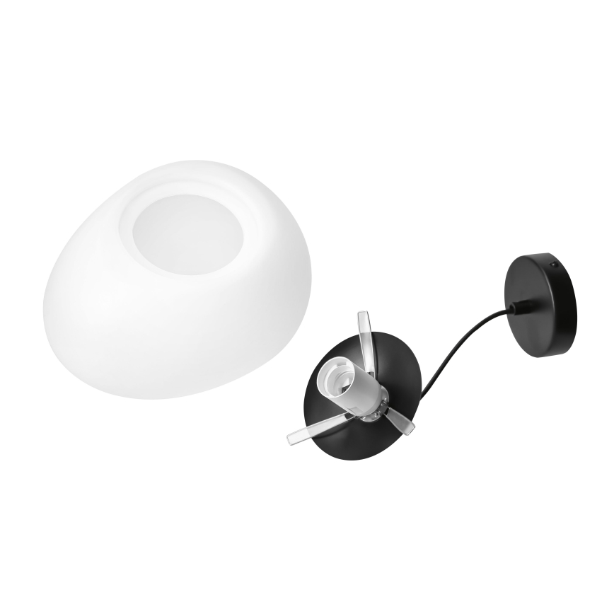 BRILAGI - rippvalgusti kaablil PEBBLES 1xE27/40W/230V läbimõõt 30 cm must