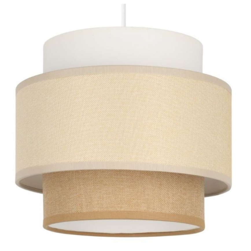 Brilagi - rippvalgusti kaablil RESNA 1xE27/60W/230V läbimõõt 20 cm kreem/beež