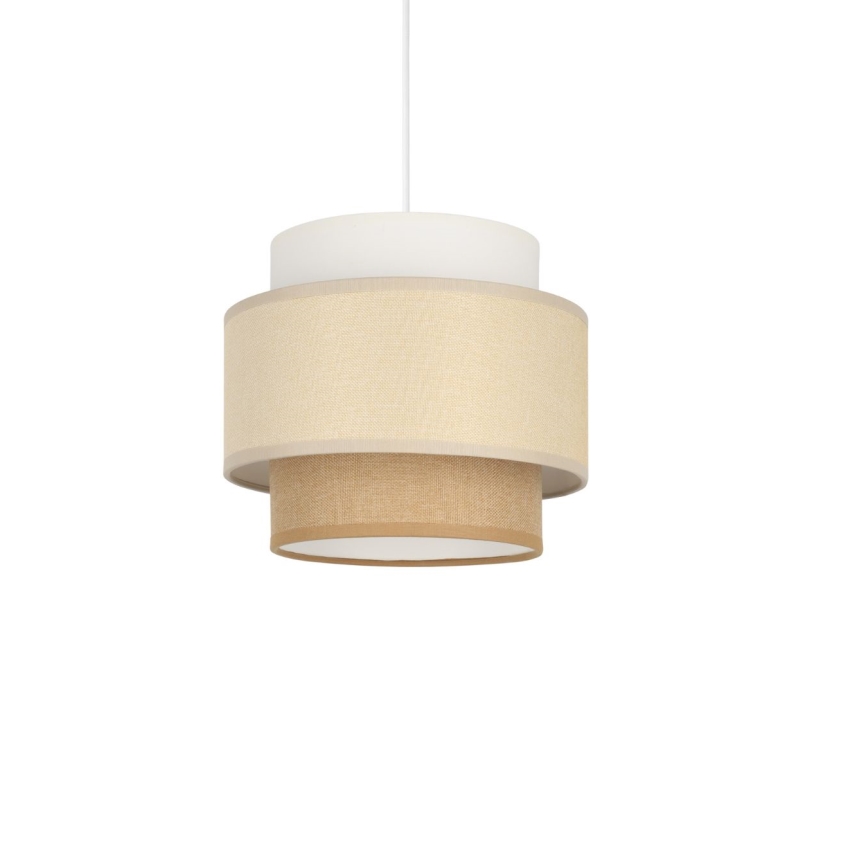 Brilagi - rippvalgusti kaablil RESNA 1xE27/60W/230V läbimõõt 20 cm kreem/beež