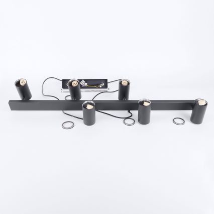 Brilagi - Rippvalgusti kaablil SELE 6xGU10/30W/230V must