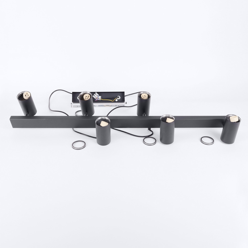 Brilagi - Rippvalgusti kaablil SELE 6xGU10/30W/230V must