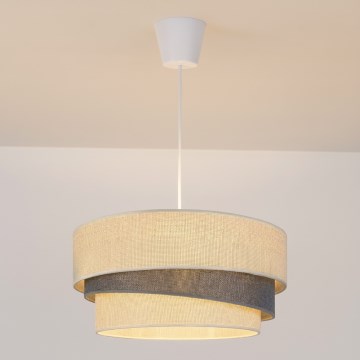 Brilagi - rippvalgusti kaablil TRIO 1xE27/60W/230V läbimõõt 40 cm kreemjas/hall