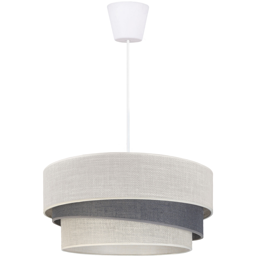 Brilagi - rippvalgusti kaablil TRIO 1xE27/60W/230V läbimõõt 40 cm kreemjas/hall