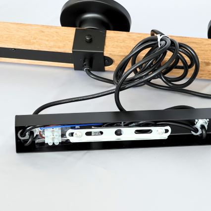 Brilagi - Rippvalgusti kaablil VISTA 4xE27/60W/230V tamm