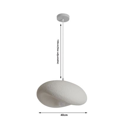 BRILAGI - rippvalgusti kaablil WABI SABI 1xE27/60W/230V läbimõõt 40 cm valge