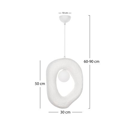 Brilagi - Rippvalgusti kaablil WABI SABI 1xG9/8W/230V valge