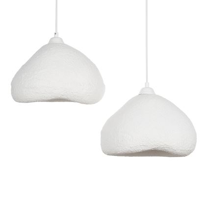 Brilagi - rippvalgusti kaablil WABI SABI 2xE27/40W/230V Ø 45 cm valge