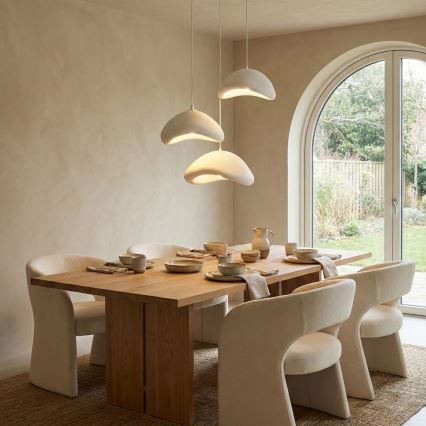 Brilagi - Rippvalgusti LUNA 3xE27/40W/230V läbimõõt 82 cm valge