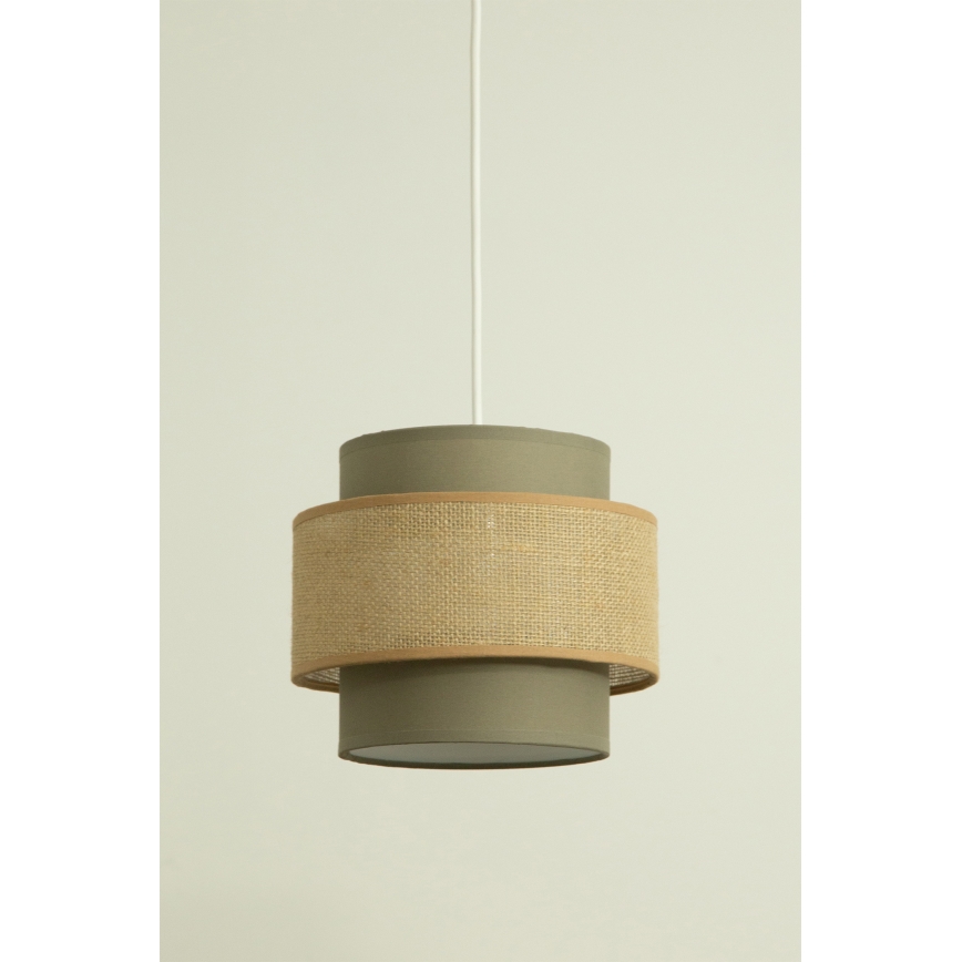 Brilagi - rippvalgusti RESNA kaabliga 2xE27/60W/230V, läbimõõt 30 cm, pruun/beež