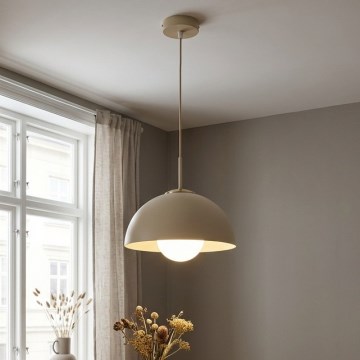 Brilagi - rippvalgusti riputuskaabliga COSMO 1xE27/60W/230V ø 30 cm beež/kuldne
