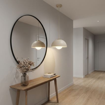 Brilagi - rippvalgusti riputuskaabliga COSMO 1xE27/60W/230V ø 30 cm beež/kuldne