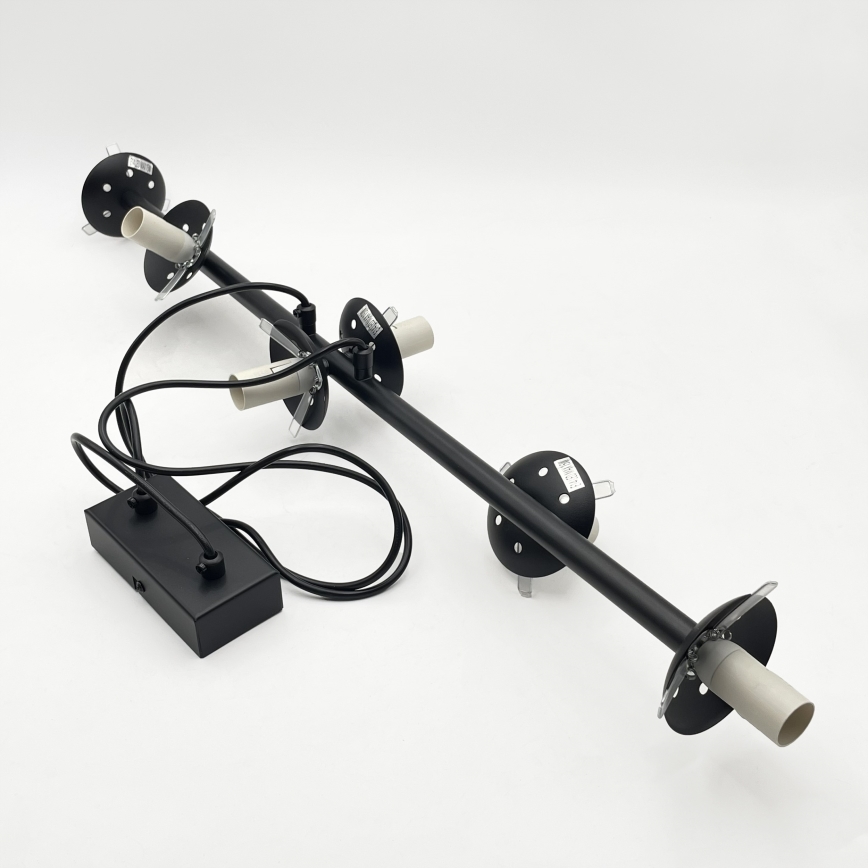 Brilagi - Rippvalgusti riputuskaabliga MALONY 6xE14/20W/230V must