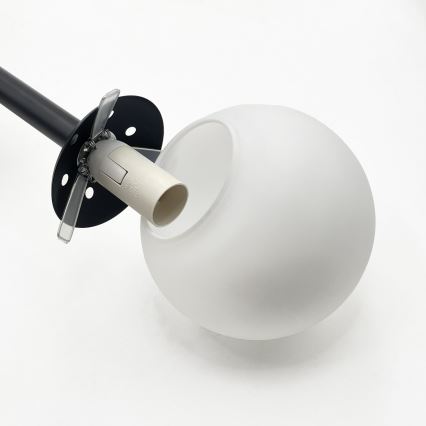 Brilagi - Rippvalgusti riputuskaabliga MALONY 6xE14/20W/230V must