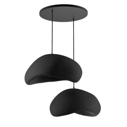 Brilagi - Rippvalgusti riputuskaabliga WABI SABI 2xE27/40W/230V läbimõõt 60 cm must