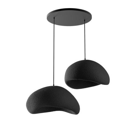Brilagi - Rippvalgusti riputuskaabliga WABI SABI 2xE27/40W/230V läbimõõt 60 cm must