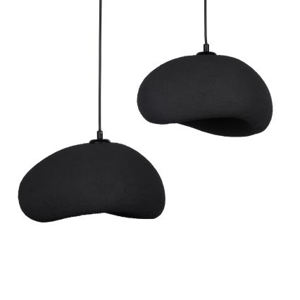 Brilagi - Rippvalgusti riputuskaabliga WABI SABI 2xE27/40W/230V läbimõõt 60 cm must