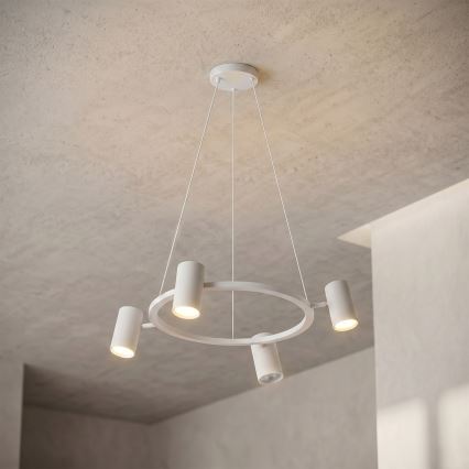 Brilagi - Rippvalgusti SELE kaabliga 4xGU10/30W/230V valge