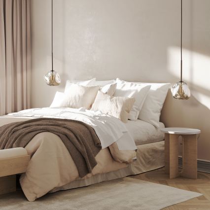 Brilagi - Rippvalgusti VULCANO 1xG9/8W/230V pruun/suitsune beež