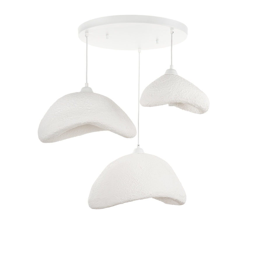 Brilagi - Rippvalgusti WABI SABI 3xE27/40W/230V läbimõõt 82 cm valge