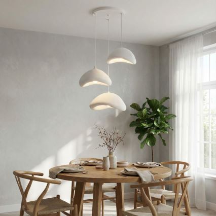 Brilagi - Rippvalgusti WABI SABI 3xE27/40W/230V läbimõõt 82 cm valge