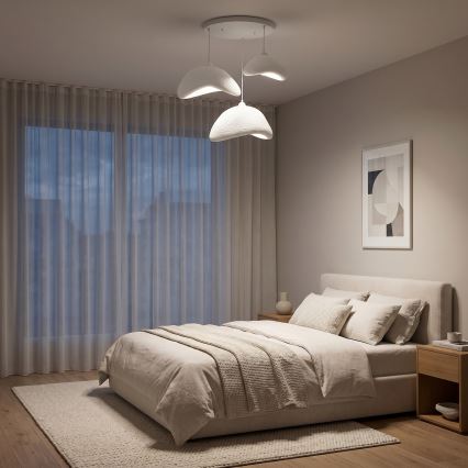 Brilagi - Rippvalgusti WABI SABI 3xE27/40W/230V läbimõõt 82 cm valge