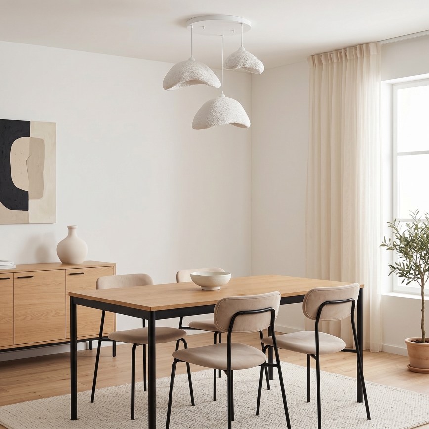 Brilagi - Rippvalgusti WABI SABI 3xE27/40W/230V läbimõõt 82 cm valge