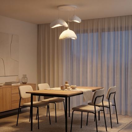 Brilagi - Rippvalgusti WABI SABI 3xE27/40W/230V läbimõõt 82 cm valge