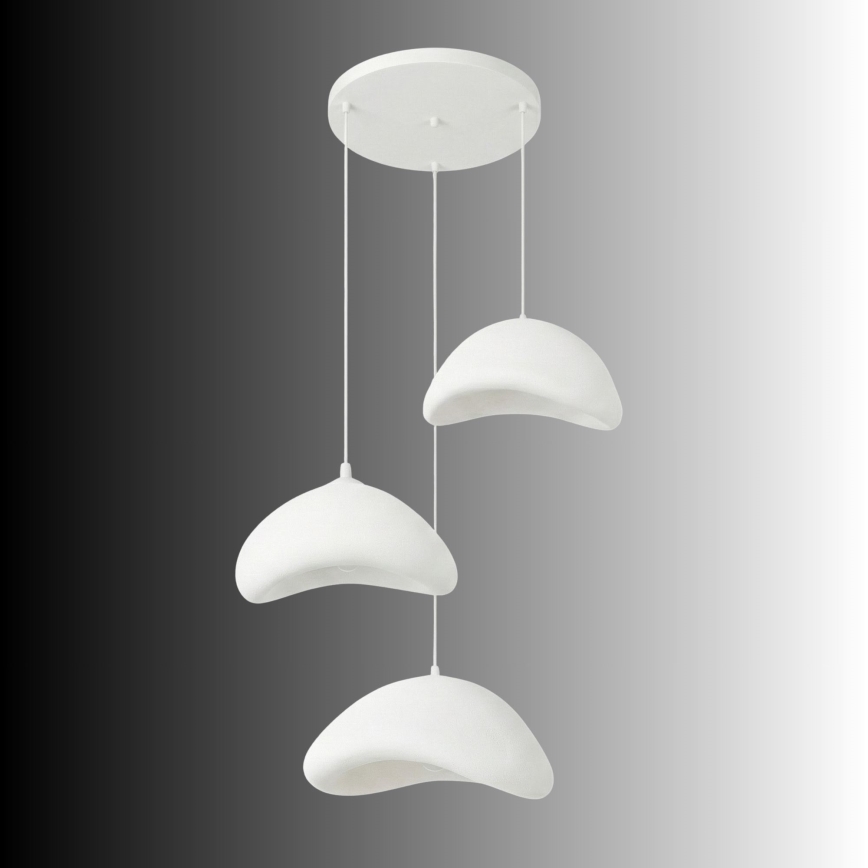 Brilagi - Rippvalgusti WABI SABI 3xE27/40W/230V läbimõõt 82 cm valge