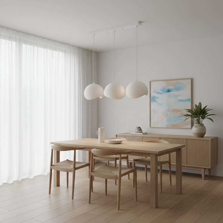 Brilagi - rippvalgusti YONTU kaabliga 3xE27/40W/230V valge