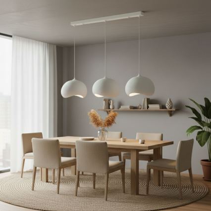 Brilagi - rippvalgusti YONTU kaabliga 3xE27/40W/230V valge