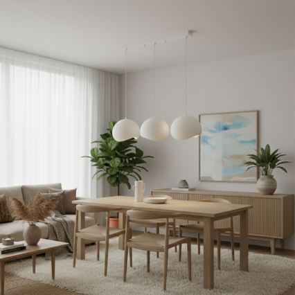 Brilagi - rippvalgusti YONTU kaabliga 3xE27/40W/230V valge