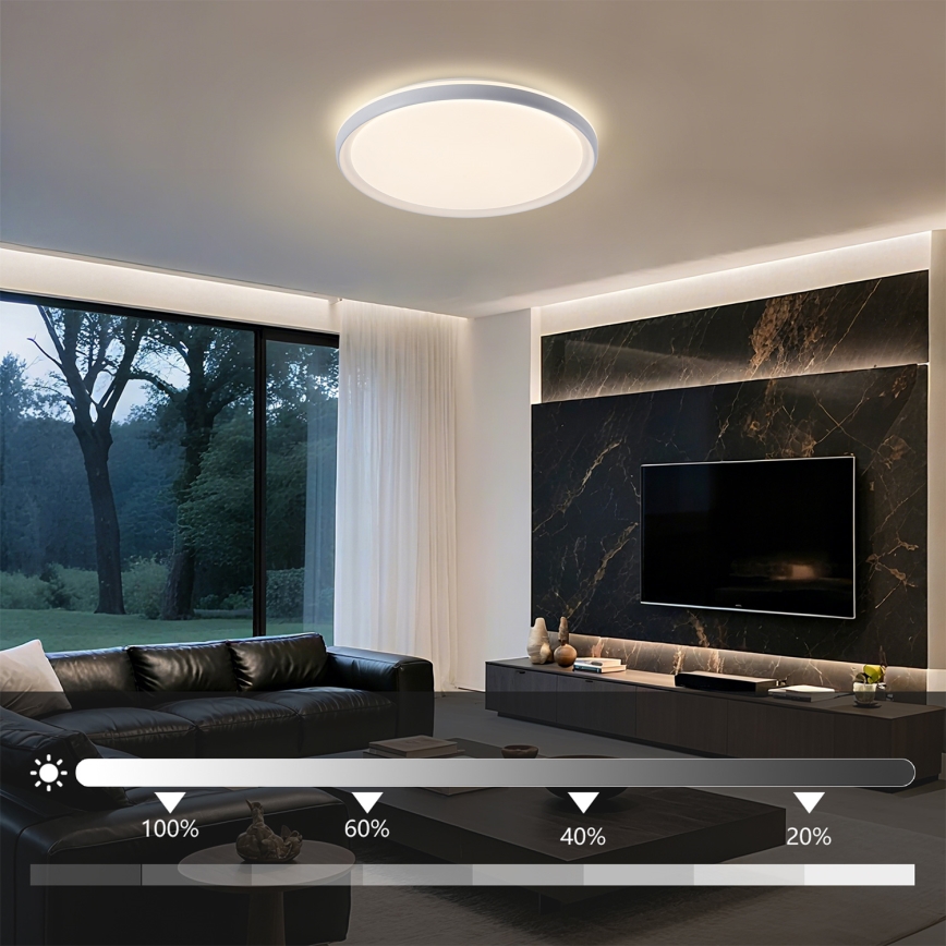 Brilagi - LED hämardatav laevalgusti RIVO LED/72W/230V 3000-6000K valge läbimõõt 50 cm + kaugjuhtimispult