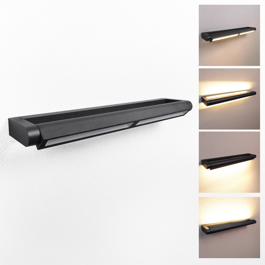 BRILAGI - LED Välisseinale mõeldud fassaadivalgusti SALERNO LED/24W/230V 66 cm must IP65