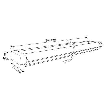 BRILAGI - LED Välisseinale mõeldud fassaadivalgusti SALERNO LED/24W/230V 66 cm must IP65