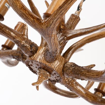 Brilagi - sarvekujuline ketiga rippuv lühter DEER 6xE14/10W/230V, läbimõõt 70 cm