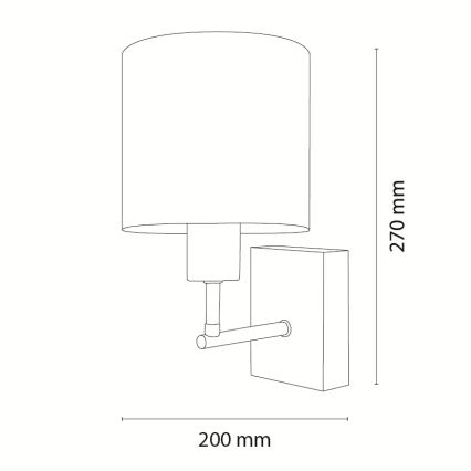BRILAGI - Laste seinavalgusti BOBO WOOD 1xE27/25W/230V tamm/must/valge/sinine/karukesed