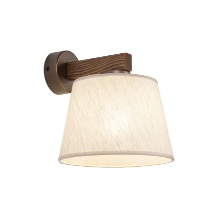 Brilagi - Seinalamp LATTE 1xE27/60W/230V männipuit/beež